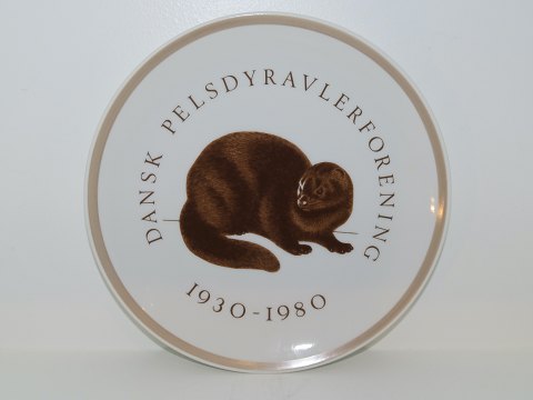 Royal Copenhagen commemorative plate from 1980
Dansk Pelsdyravlerforening 1930-1980