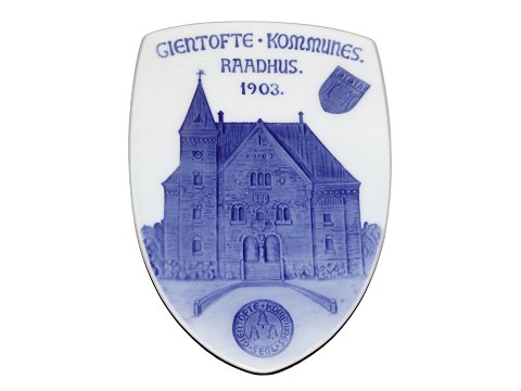 Royal Copenhagen commemorative plate from 1903
The City Hall of Gentofte Kommune