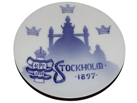 Royal Copenhagen mindeplatte
Stockholm 1897
