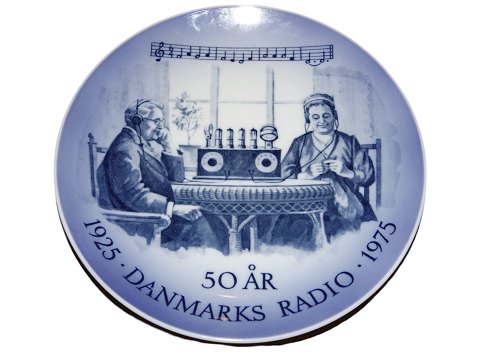Royal Copenhagen Mindeplatte fra 1975
Danmarks Radio 50 år