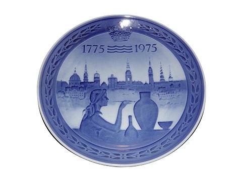 Royal Copenhagen Mindeplatte fra 1975
Royal Copenhagen 200 års jubilæum 1775-1975