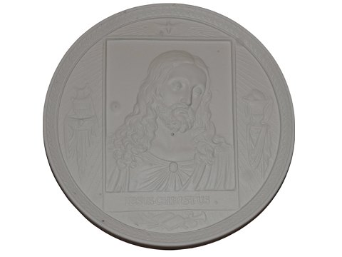 Royal Copenhagen biscuit / parian
Thorvaldsen plate with Jesus Christ from 1840-1890