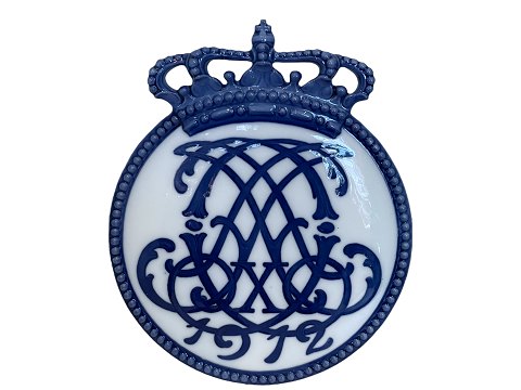 Royal Copenhagen Mindeplatte fra 1912
Tronbestigelsen Christian X