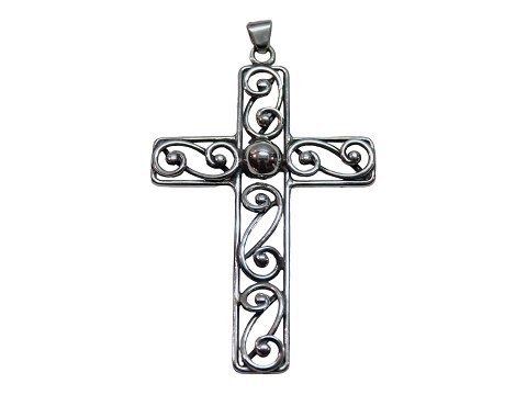 Silver
Large pendant - Cross