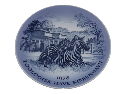 Royal Copenhagen Commemorative plate from 1978
Copenhagen Zoo with zebras