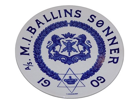 Aluminia
M.I Ballins Sønner platte fra 1909