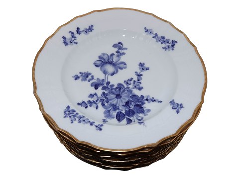 Blue Flower Curved with gold edge
Dinner plate 25.2 cm. #1621