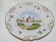 Royal Copenhagen
Rare Rokoko dinner plate with Danish Castles from 
1800