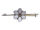 A. Dragsted sølv
Emalje broche med hvid blomst fra 1950'erne