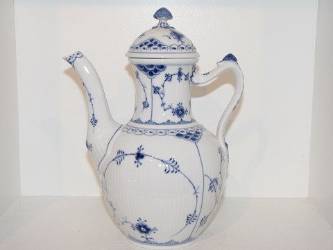 Blue Fluted Half LaceCoffee pot