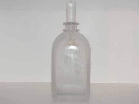 Orrefors kunstglasKaraffel i frosted glas af Vicke Lindstrand fra 1930