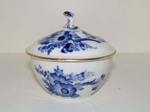Blue Flower Curved with gold edgeSmall sugar bowl