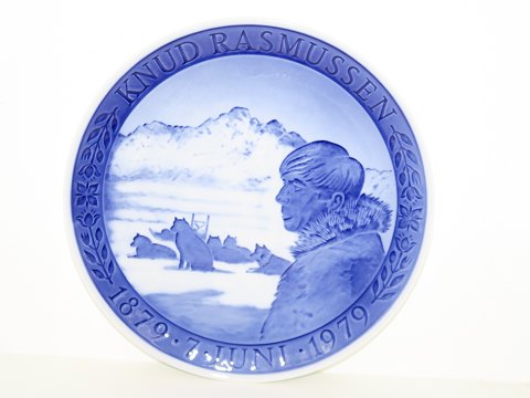 Royal Copenhagen commemorative plate from 1979Greenland Knud Rasmussen