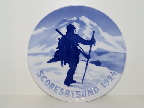 Bing & Grøndahl Mindeplatte fra 1924Scoresbysund