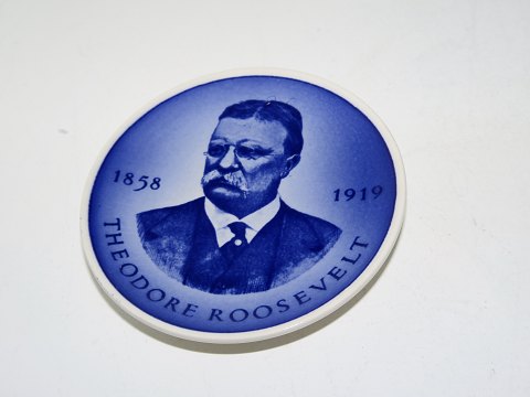 Aluminia miniature platteThedore Roosevelt 1858-1919