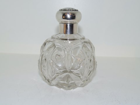 Wilhelm BinderTysk Parfumeflakon i glas og monteret med sterlingsølv fra ca. 1900
