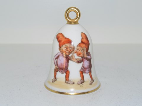 Royal CopenhagenChristmas bell with gnomes