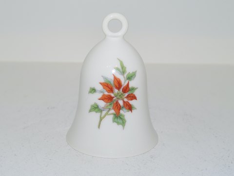 Royal CopenhagenChristmas bell with Poinsettia