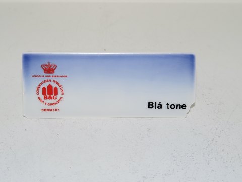 Bing & GrøndahlForhandlerskilt til stellet Blå Tone