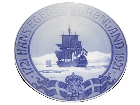 Royal Copenhagen Mindeplatte fra 1921Hans Egede Grønland