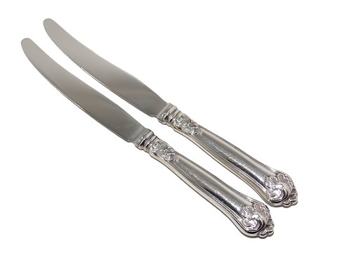 Saksisk Blomst sølvMiddagskniv med langt blad 22,0 cm.