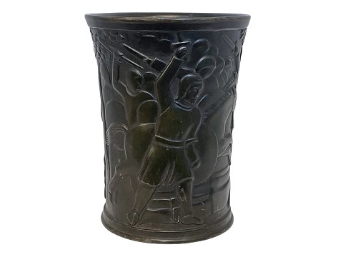 Just Andersen diskometalVase med figurer