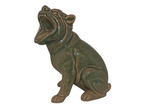 Svend Lindhardt Figur af hund med flot glasur