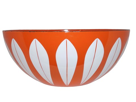 LotusLarge orange enamel bowl 28 cm.
