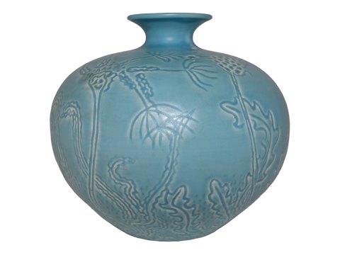 Kronjyden keramikGrøn vase