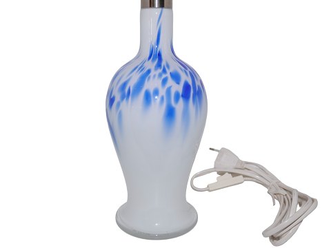 HolmegaardTorino blå og hvid bordlampe