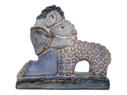 Hjorth keramik figurPige med lam