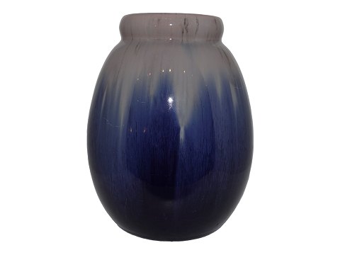 Michael Andersen keramikTidlig vase med blå flydeglasur
