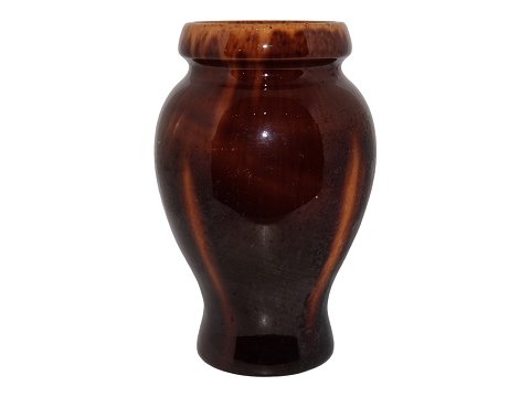 Michael Andersen keramikTidlig vase med brun flydeglasur
