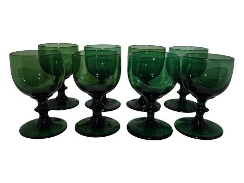 HolmegaardLille grønt hvidvinsglas fra ca. 1900-1930