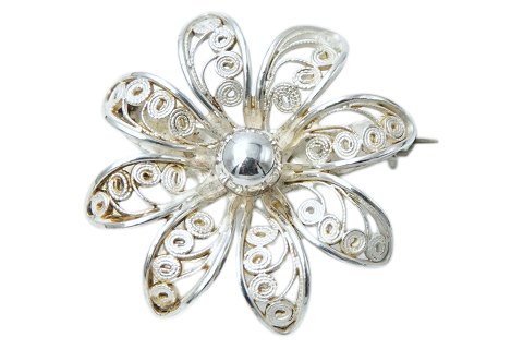 Silver
Small Filigree brooch from 1940-1960