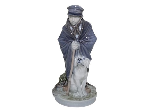 Royal Copenhagen figur
Bondedreng med labrador