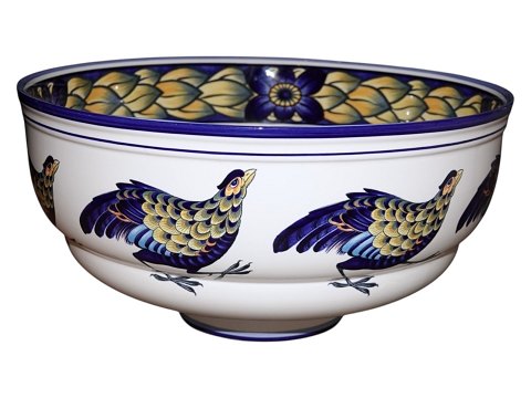 Blå Fasan
Kæmpe bowle 38,4 cm.