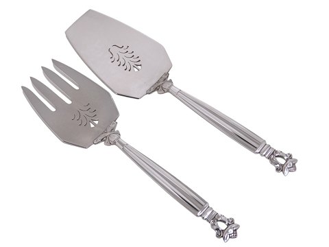 Georg Jensen Konge
Stort fiskeserveringssæt 26,8 cm.