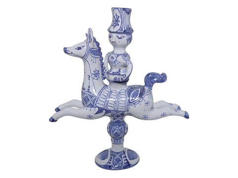 Bjørn Wiinblad keramik
Figur lysestage rytter til hest fra 1988