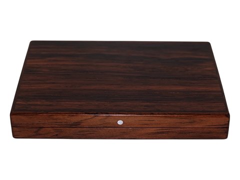 Alfred KlitgaardLille æske af palisander med sølvknap