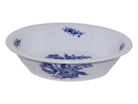 Blå Blomst FlettetOval skål 24 cm.