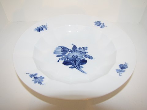 Blå Blomst KantetDyb tallerken 21 cm. #8547