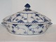 Blue Fluted Half LaceLidded bowl (small tureen)