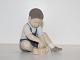 Bing & Grondahl figurineBoy playing with blocks