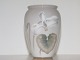 Bing & GrøndahlLille vase i fine sarte farver med alpeviol fra 1952-1958