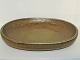 Royal Copenhagen keramikStor oval bordskål med solfataraglasur af Nils Thorsson