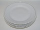 B&G White with laceLarge side plate 19 cm.