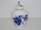 Blue Flower Curved with gold edgeLidded tea caddy