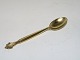 Georg Jensen AcanthusSmall gilded demitasse spoon 9.5 cm.
