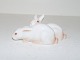 Bing & Grøndahl miniature figurTo hvide kaniner